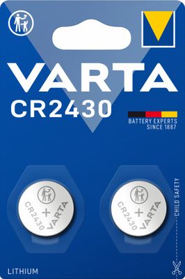 Piles lithium CR2430 par 2 - VARTA