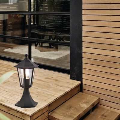 Borne extérieur E27 36cm Valence noir IP44 60W - COREP