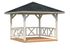 Kiosque de jardin en bois Betty - 9 m² intérieur - 14,8 m² hors-tout - Couverture de toit en shingles - Livraison à domicile incluse - PALMAKO