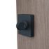 Rosaces de porte carrées à condamnation Mira noir mat 50 x 50 mm ALPERTEC
