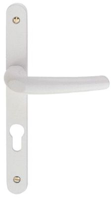 Demi-ensemble de poignée sur plaque étroite à cylindre Pianosa 195mm aluminium blanc ALPERTEC