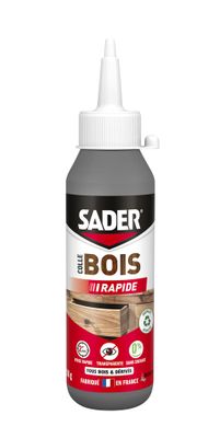 Colle à bois prise rapide D2 biberon 100 g - SADER