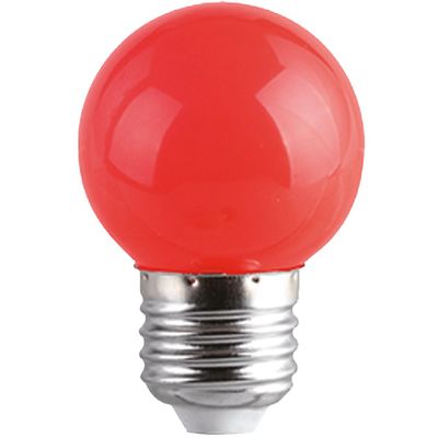 Lot de 5 ampoules LED sphériques colorées E27 1W=50 lumens FOXLIGHT