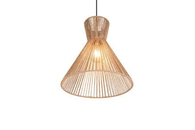 Suspension E27 Rosalie fil de papier naturel 28W - CASALUM
