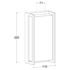 Applique extérieur LED Qubo gris IP54 1100 lumens blanc chaud - COREP