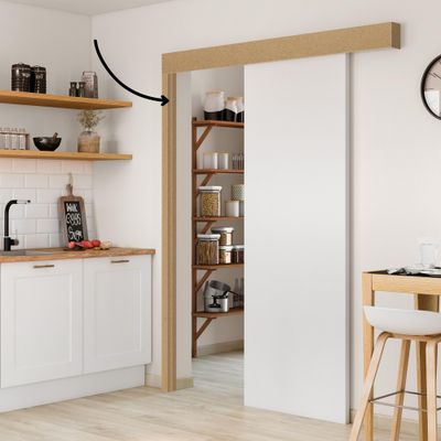 BUTEE DE PORTE EN MEDIUM A PEINDRE POUR KIT COULISSANT EN APPLIQUE BCD