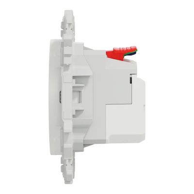 Prise affleurante 2 pôles + terre et prise USB-C 18W Odace 2025 blanc - SCHNEIDER ELECTRIC