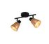 Réglette 2 spots E14 Natrel corde naturelle 2x10W - REALITY