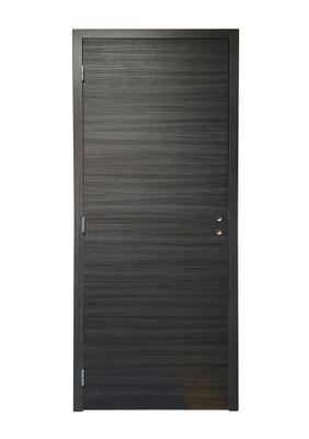 Bloc-porte fin de chantier postformé H.204 x l.83 cm décor mélanimé EBENE poussant droit - SMIS