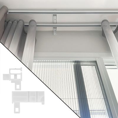 Jeu de poulies standard en PVC pour rail 24 x 16 mm Finition Blanc - MOBOIS