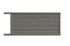 Portail coulissant aluminium ENZO l.3,50 x H.1,70 m gris quartz  - PREFALU