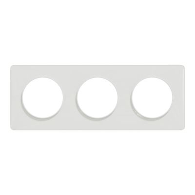 Plaque de finition 3 postes blanc - Odace 2011 Touch SCHNEIDER ELECTRIC