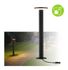 Borne extérieur LED 50cm Plug & Shine noir IP44 380 lumens blanc chaud - PAULMANN