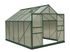 Serre jardin en aluminium  verte en polycarbonate 7,44 m², Livraison à domicile incluse - HABRITA