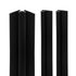 Profilés d'angle noir 2x finitions 1x angle intérieur pour panneaux muraux 210 cm - SCHULTE