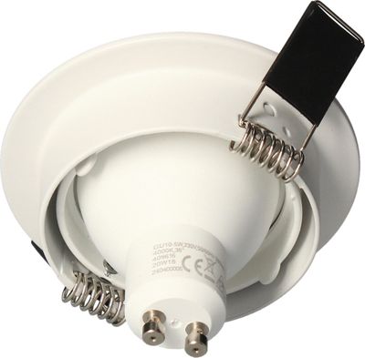 Spot LED encastrable GU10 orientable lumière blanc chaud Blanc - Saphyr ARLUX