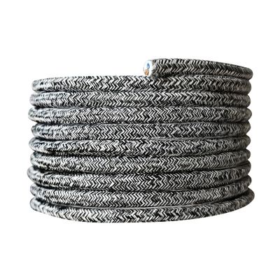 Câble électrique tissu gris chiné 3m - TIBELEC