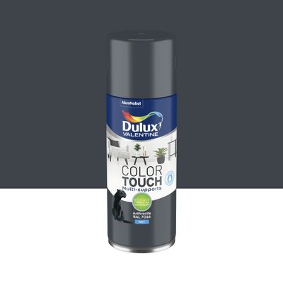 Bombe de peinture Color Touch anthracite mat 400 mL - DULUX VALENTINE