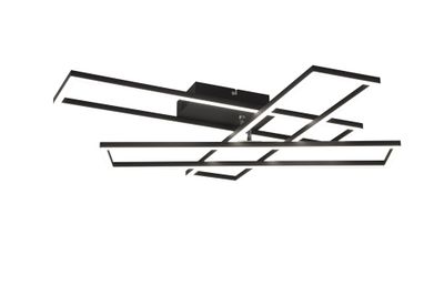 Plafonnier LED Corso noir 4600 lumens blanc variable CCT - REALITY