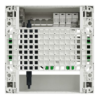 Coffret de communication grade 3TV 4 RJ45 + switch PoE - Resi9 Connect SCHNEIDER ELECTRIC