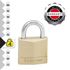 Cadenas à clés largeur 40 mm en laiton s'entrouvrant par 4 MASTER LOCK