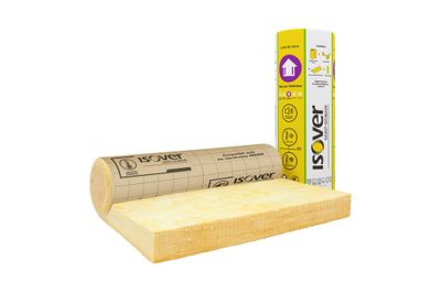 Rouleau de laine de verre GR32 pour mur - Épaisseur 160 mm - l.1,20 x L.2,7 m ISOVER