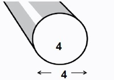 Profilé rond acier étiré verni 4 mm 1 m CQFD