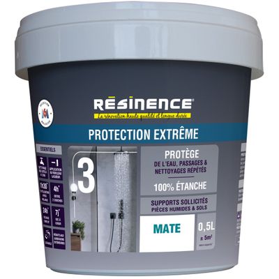 Résine de finition minérale extrême mate 0,5 L - RESINENCE