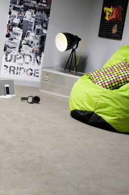 Dalle PVC adhésive effet Marbre Beige ép1,3 mm 30,5x30,5cm1m²/pqt résistant pièce humide GERFLOR