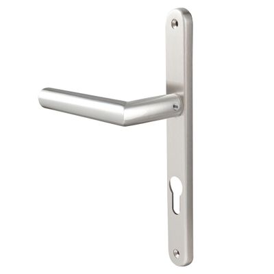 Poignées de porte col court Edison nickel mat à cylindre ALPERTEC