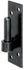 Gond platine droit diamètre 14 mm noir