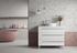 Meuble de salle de bains Cies 3 tiroirs L100 x H84 x P45 cm panneau de particules blanc