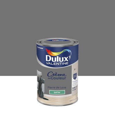 Peinture crème de couleur Pierre de Lave Satin 1,25 L - DULUX VALENTINE