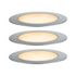 Spots encastrables extérieur LED blanc chaud IP67 3x2W 3x90 lumens 24V Kit de démarrage - Floor Plug & Shine PAULMANN