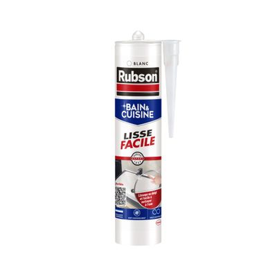 Mastic Silicone Sanitaire Lisse Facile Blanc 280 ml RUBSON