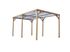 Pergola autoportante en bois traité thermachauffé toit plat L 5,02 x l 3,02 x h 2,41 m, Livraison à domicile incluse - HABRITA