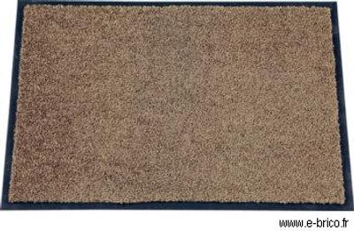 Paillasson absorbant et anti-poussière Mirande brun 60 x 80 cm - ID HOME