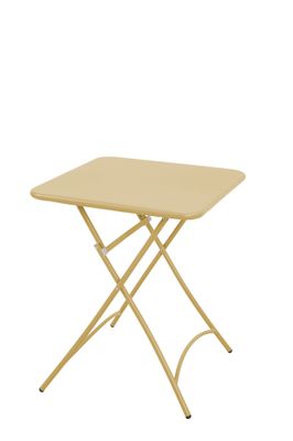 Salon pour balcon CATANE 2 personnes en acier moutarde BOCARNEA