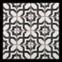 Mosaïque mur intérieur effet carreaux ciment noir/blanc 30,2 x 30,2 cm vendu à l'unité SAS MAT INTER