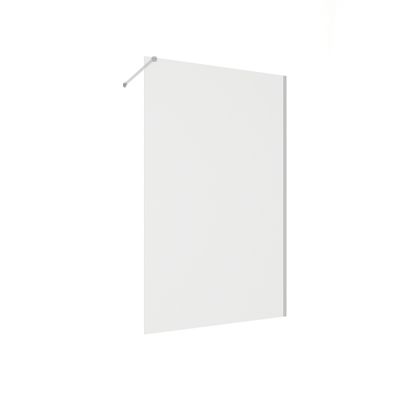 Paroi de douche à l'italienne 120x195 cm profilé chrome verre transparent 6 mm Serenity - OCEA