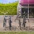 Râtelier 2 vélos avec arceau gainé modèle de suivant MOTTEZ
