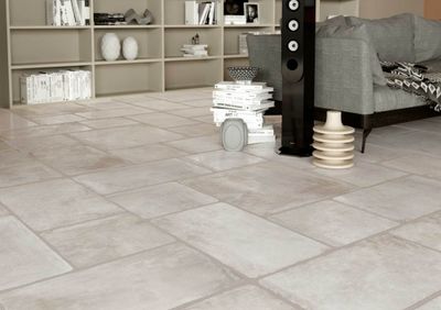 Plinthe carrelage de sol intérieur beige MARINA 8 x 50 cm