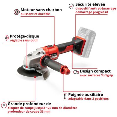 Meuleuse brus 125 axxio solo