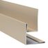Profilé d'angle extérieur/retour de tableau alu bardage Hardie Plank VL brun khaki - longueur 3000 mm - JAMES HARDIE
