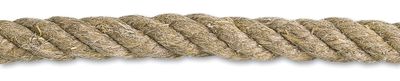 Corde chanvre torsadée résistance 897 kg diamètre 12 mm longueur vendue au mètre CHAPUIS