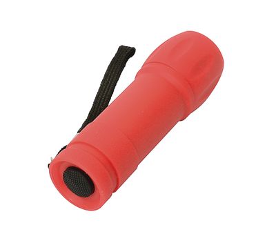 Lampe torche à piles LED rouge - RONDY