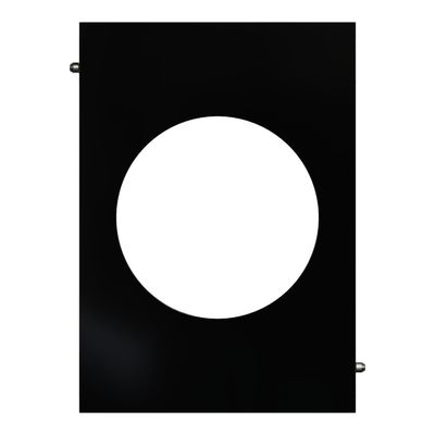 Plaque de finition centrale 1 poste Odace 2025 Architecte noir émaillé - SCHNEIDER ELECTRIC