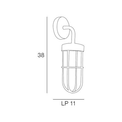 Applique extérieur E27 Comporta anthracite IP44 25W - COREP