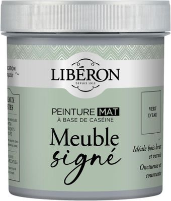 Peinture meuble bois à la caséine mat vert d'eau 0,5 L - LIBERON