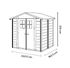 Abri de jardin en résine avec toit bi-pente et plancher en dalle composite 3,13 m², Livraison à domicile incluse - HABRITA